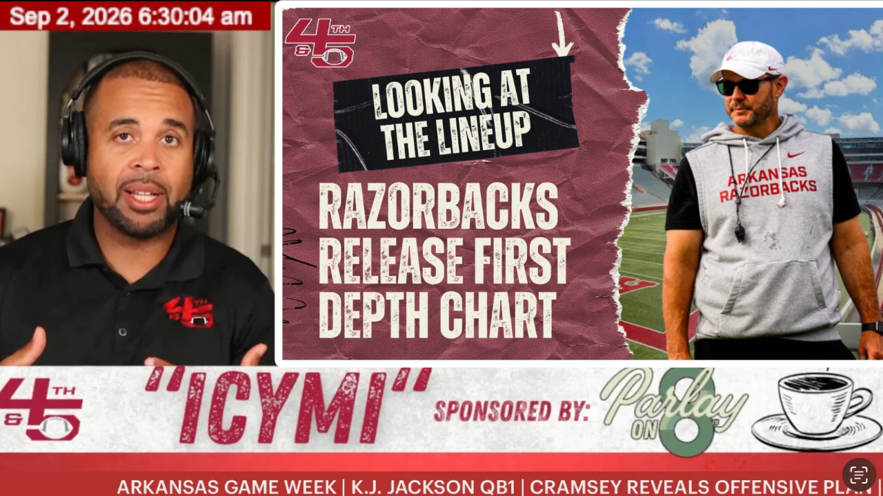 Arkansas' Opening Two-Deep Reads Familiar, But the Second String Is the Real Test